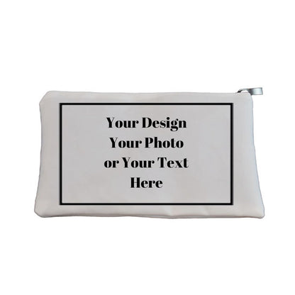 Custom Canvas Makeup Bag Personalized Cosmetic Zipper Bags Shower Gift