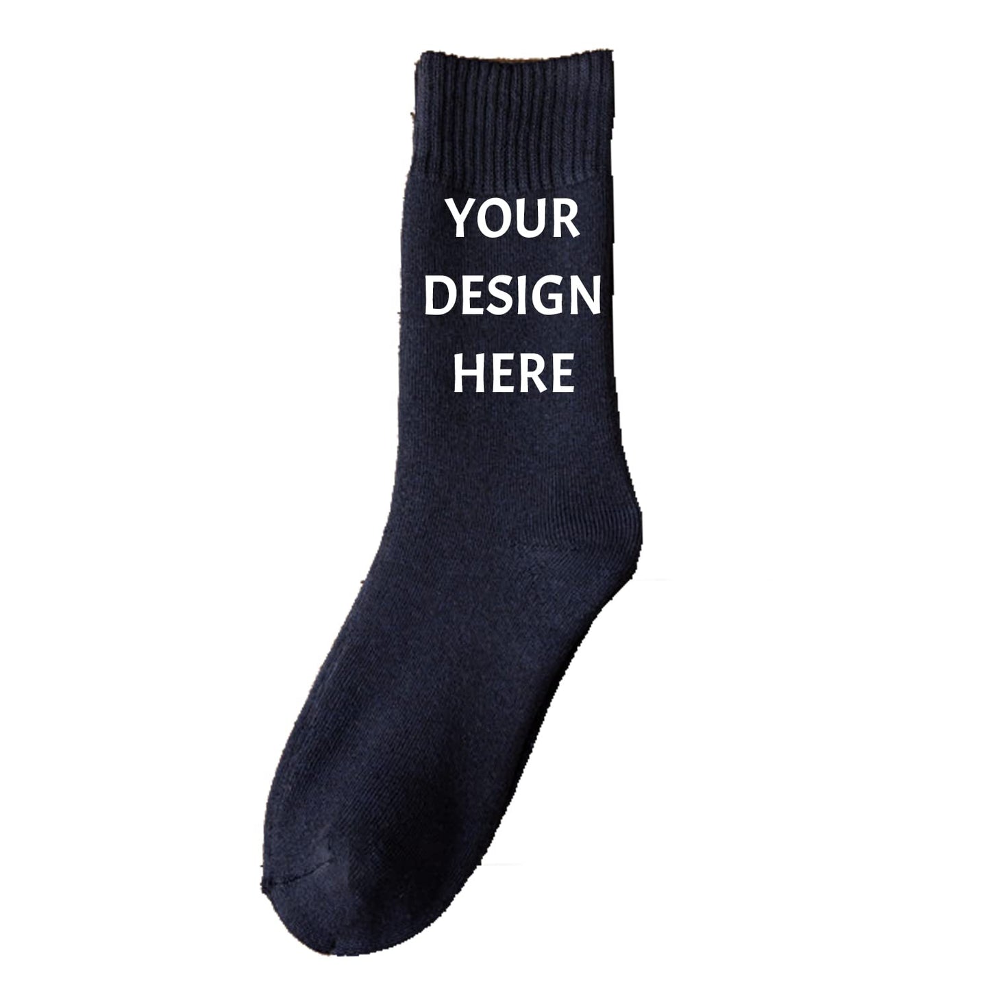 Custom Socks Men Women Personalized Your Design Text Unisex Young Adult Cotton Athletic Ankle Crew Socks