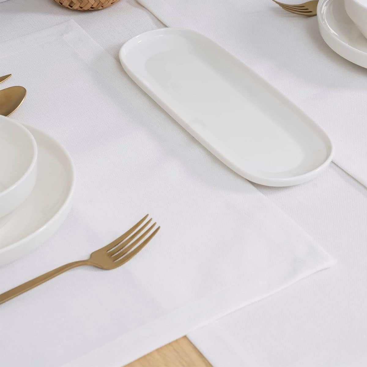 Sublimation Blank White Placemats Wedding Party Linen Placemat Dining Table Place Mat for Kitchen Table 1 pcs