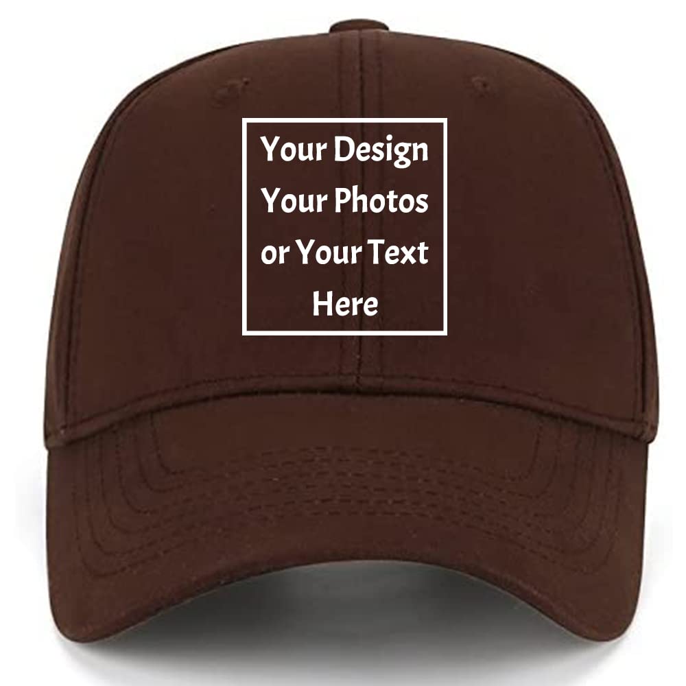 Custom Your Own Picture Text Logo Unisex Personalized Plain Adjustable Hat Baseball Cap