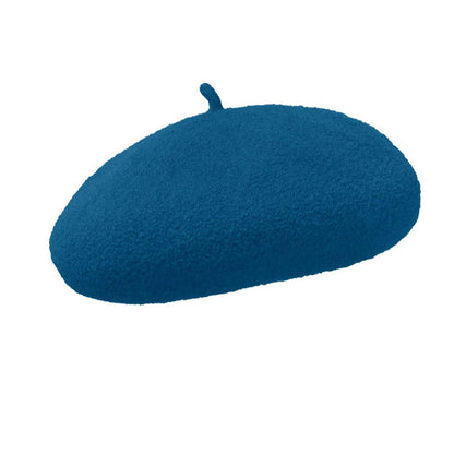 Women French Style Cashmere Beret Hat, Comfortable Stretchy Knitted Cap Headwear