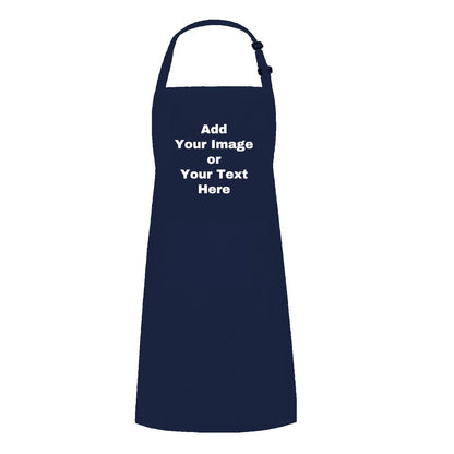 Adjustable Custom Kitchen Apron Personalized Your Design Women Men Cotton Aprons
