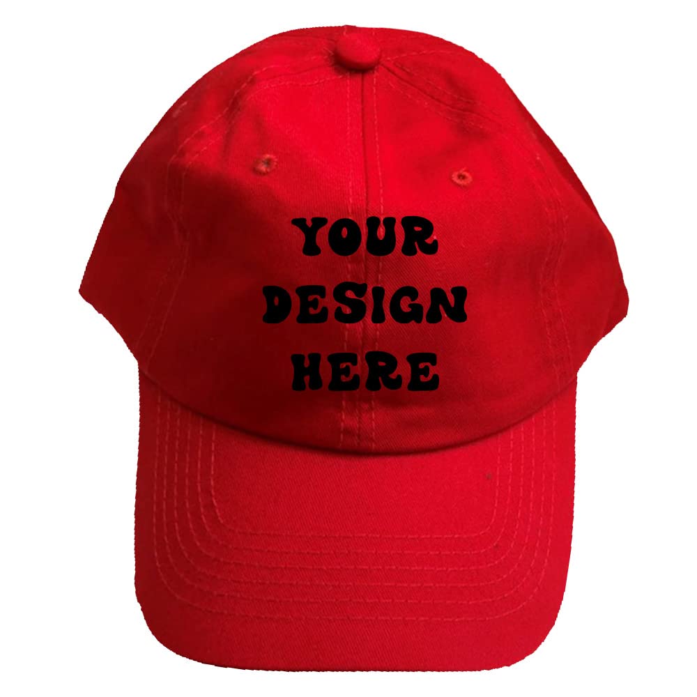 Printed Custom Your Picture Text Logo Unisex Personalized Plain Adjustable Cotton Hat Baseball Cap