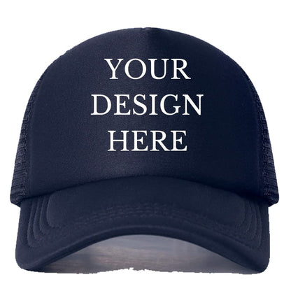 Custom Picture Text Logo Colorful Unisex Adjustable Trucker Hat Personalized Mesh Baseball Cap