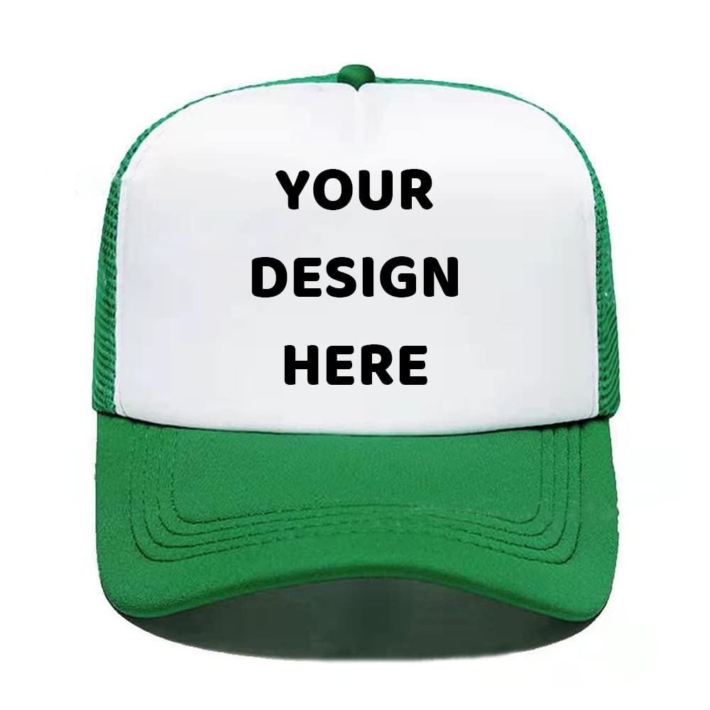 Customized Personalized Design Your Logo Unisex Trucker Hat Custom Mesh Baseball Cap