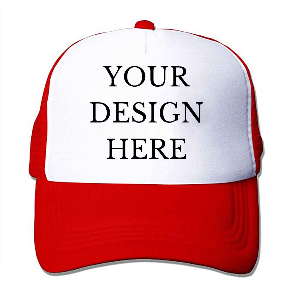 Custom Picture Text Logo Colorful Unisex Adjustable Trucker Hat Personalized Mesh Baseball Cap