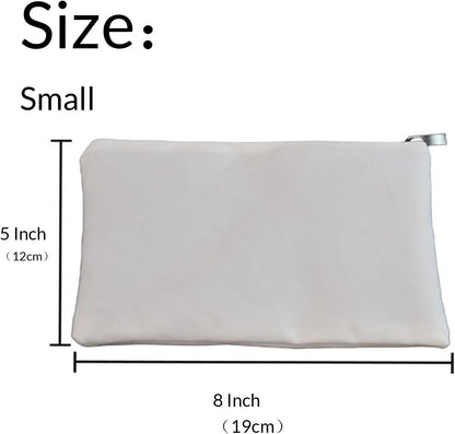 Custom Canvas Makeup Bag Personalized Cosmetic Zipper Bags Shower Gift