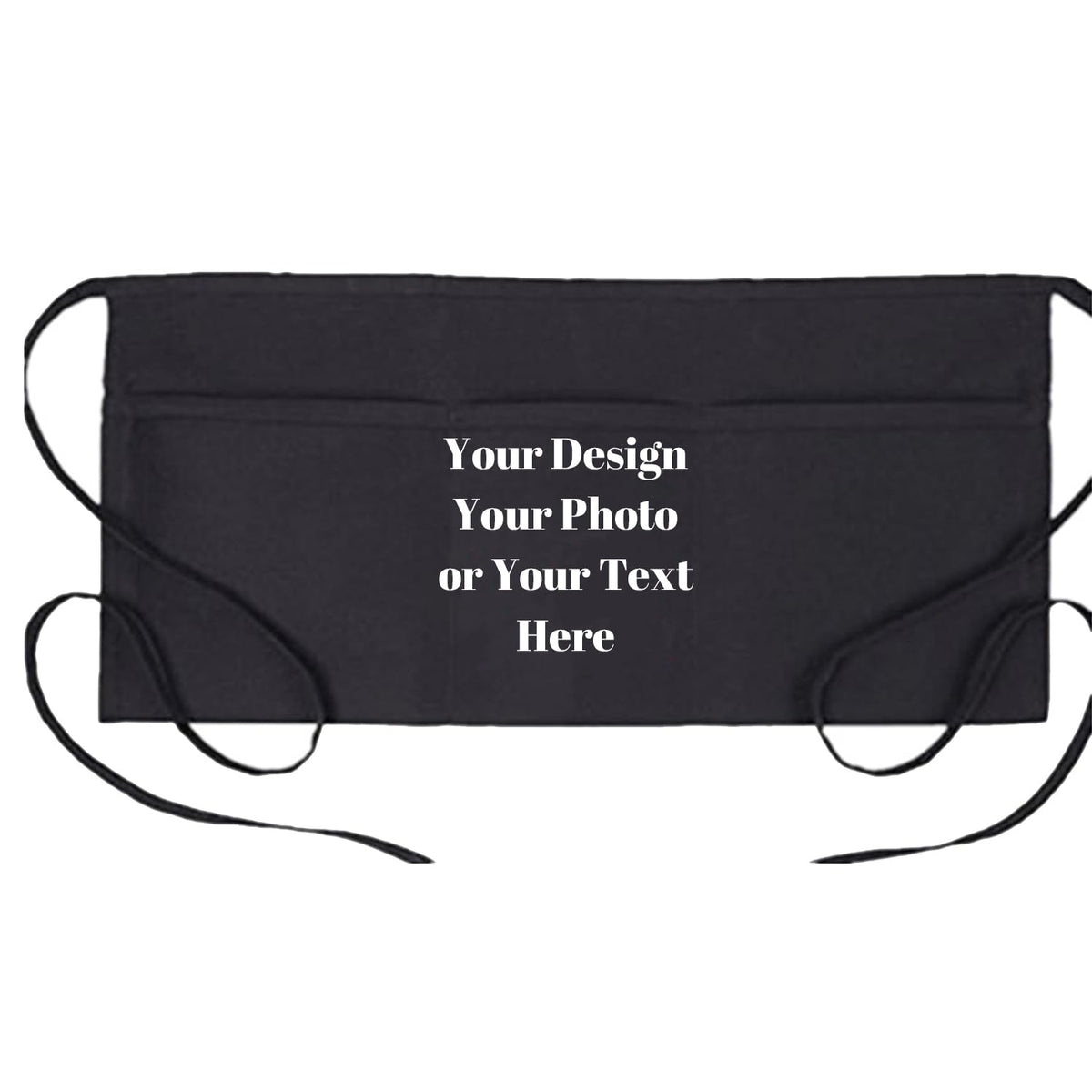 Custom Apron with Pockets, Personalized Printed Kitchen Cooking Apron
