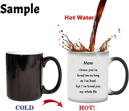 Personalized Magic Coffee Mug 11oz Custom DIY Logo/Design/Words Heat Sensitive Color Changing Cup Customized Gifts Birthday Housewarming