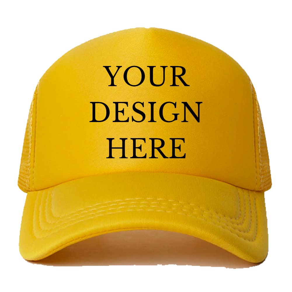 Custom Picture Text Logo Colorful Unisex Adjustable Trucker Hat Personalized Mesh Baseball Cap