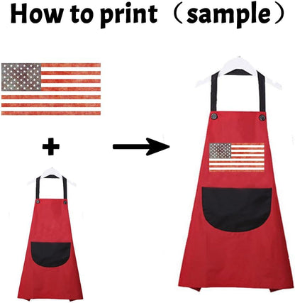Custom Kitchen Apron Personalized Your Design Text Logo Women Men Aprons