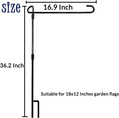 ZMvise Garden Flag Stand Holder Pole for 18x12 Inches Banners for Indoor Outdoor Courtyard Yard Lawn Decoration 6 Pack Without Flag