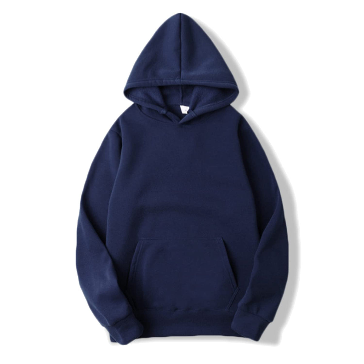 Unisex Hoodies Thin Fleece Pullover Sweatshirt