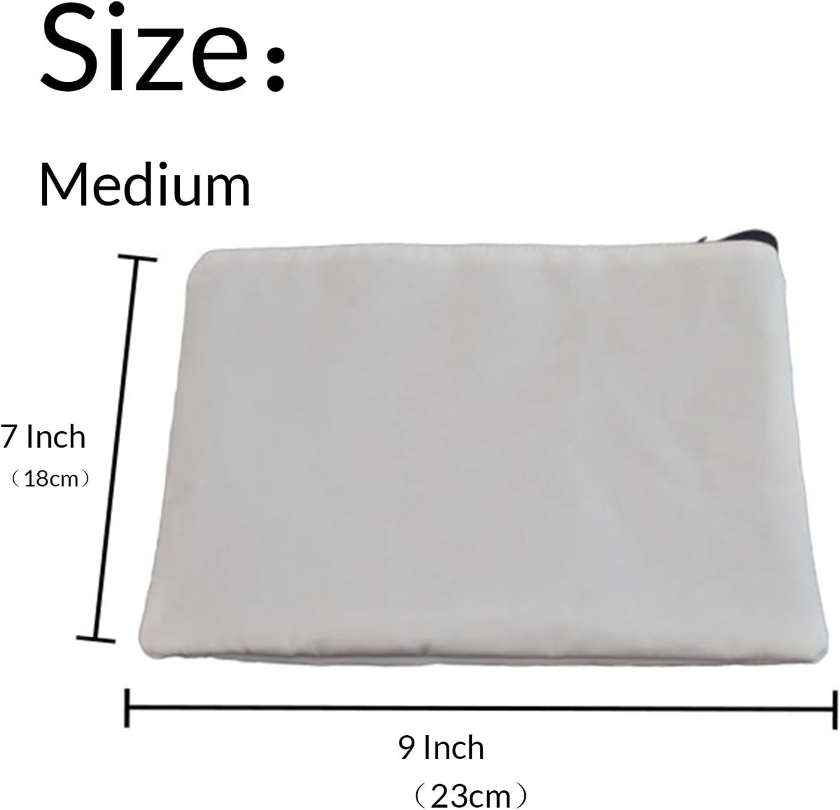 Custom Canvas Makeup Bag Personalized Cosmetic Zipper Bags Shower Gift