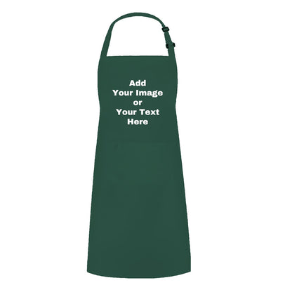 Adjustable Custom Kitchen Apron Personalized Your Design Women Men Cotton Aprons