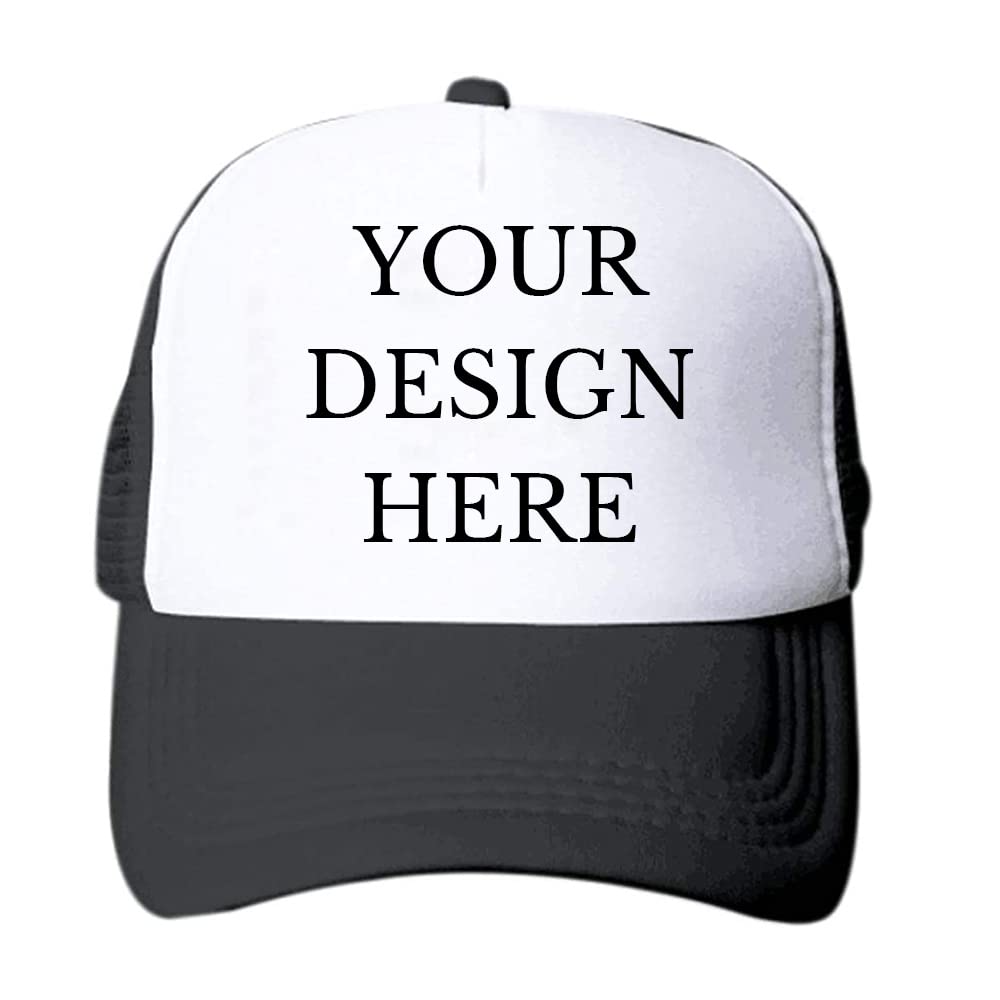 Custom Picture Text Logo Colorful Unisex Adjustable Trucker Hat Personalized Mesh Baseball Cap