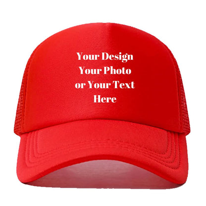Personalized Picture Text Logo Colorful Unisex Adjustable Trucker Hat Custom Mesh Baseball Cap
