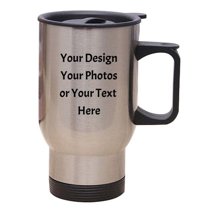 ZMvise Custom Print Your Logo Personalized Water Bottle Coffee Car Travel Mug Drink Thermos Cup 14 ounce