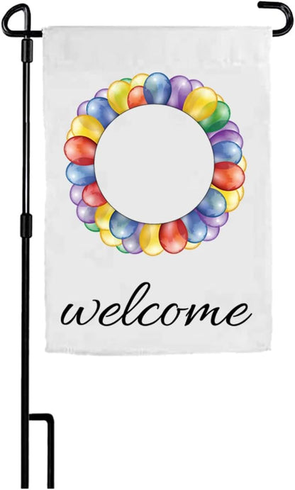 ZMvise Garden Flag Stand Holder Pole for 18x12 Inches Banners for Indoor Outdoor Courtyard Yard Lawn Decoration 6 Pack Without Flag