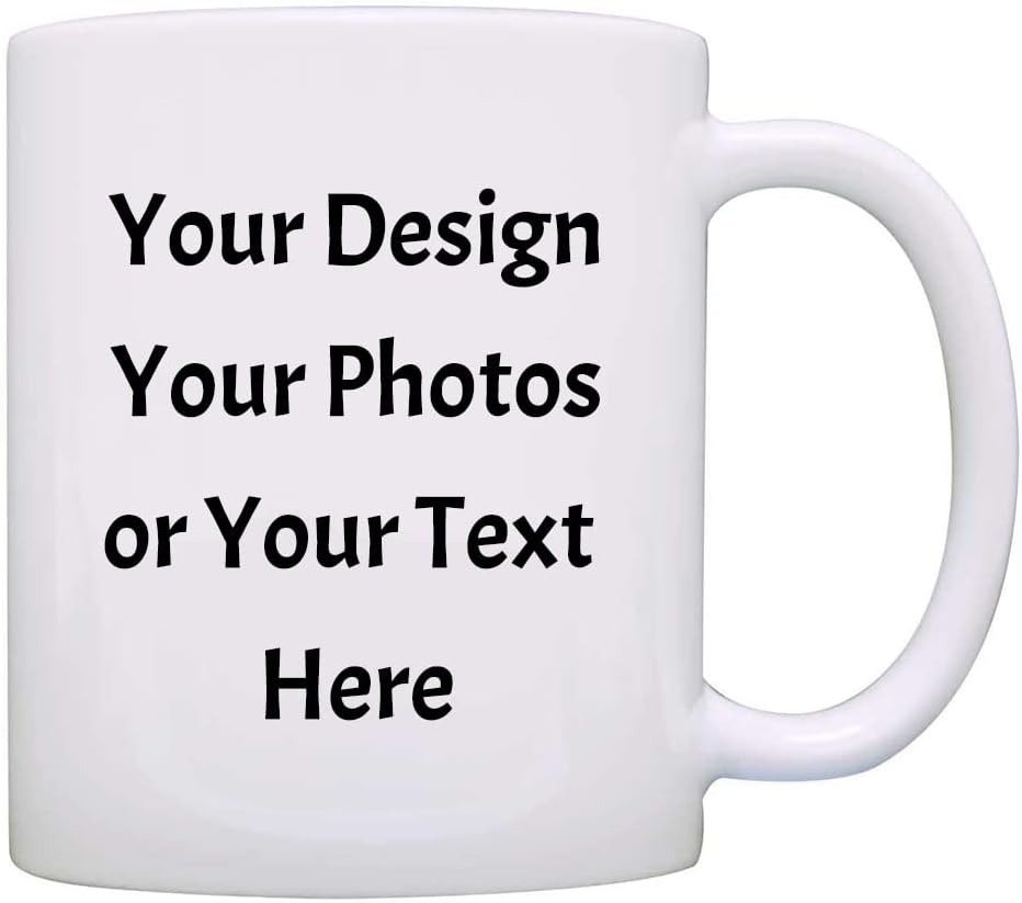 Personalized Coffee Mug 11oz Custom DIY Logo/Design/Words Cup Customized Gifts Birthday Father's Mother’s Day Housewarming Ceramics Mug