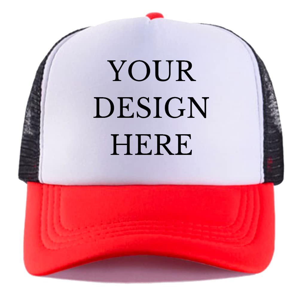 Custom Picture Text Logo Colorful Unisex Adjustable Trucker Hat Personalized Mesh Baseball Cap