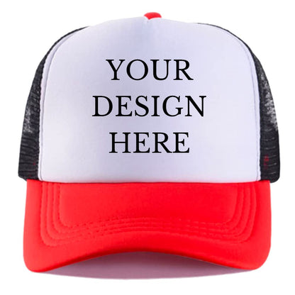 Custom Picture Text Logo Colorful Unisex Adjustable Trucker Hat Personalized Mesh Baseball Cap
