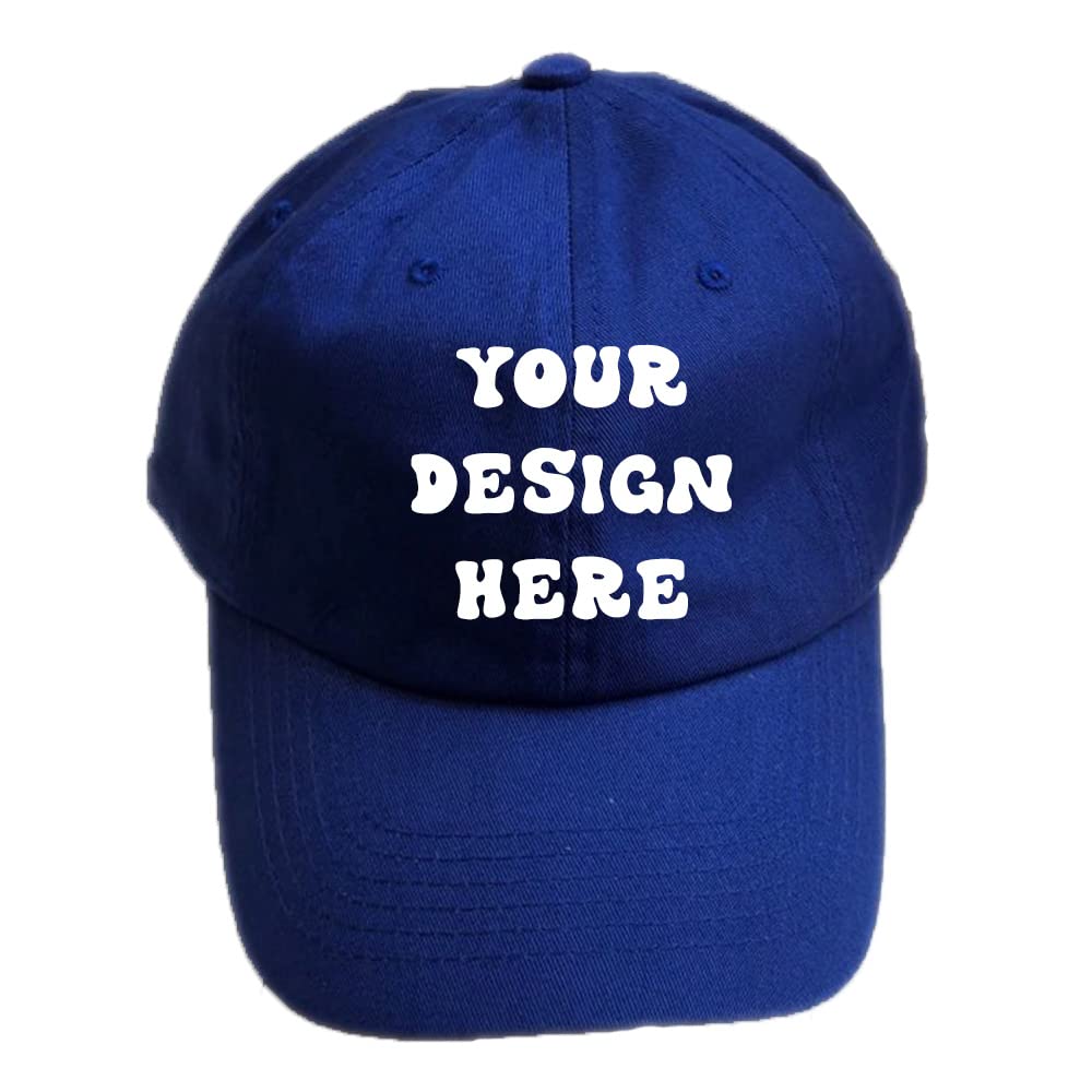 Printed Custom Your Picture Text Logo Unisex Personalized Plain Adjustable Cotton Hat Baseball Cap