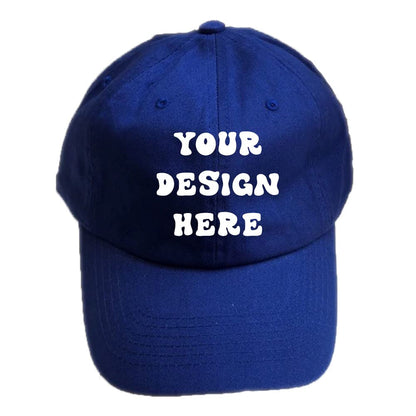 Printed Custom Your Picture Text Logo Unisex Personalized Plain Adjustable Cotton Hat Baseball Cap