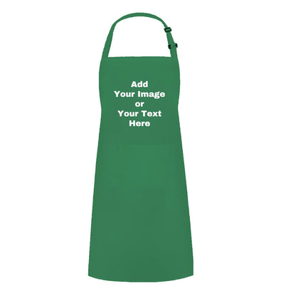 Adjustable Custom Kitchen Apron Personalized Your Design Women Men Cotton Aprons