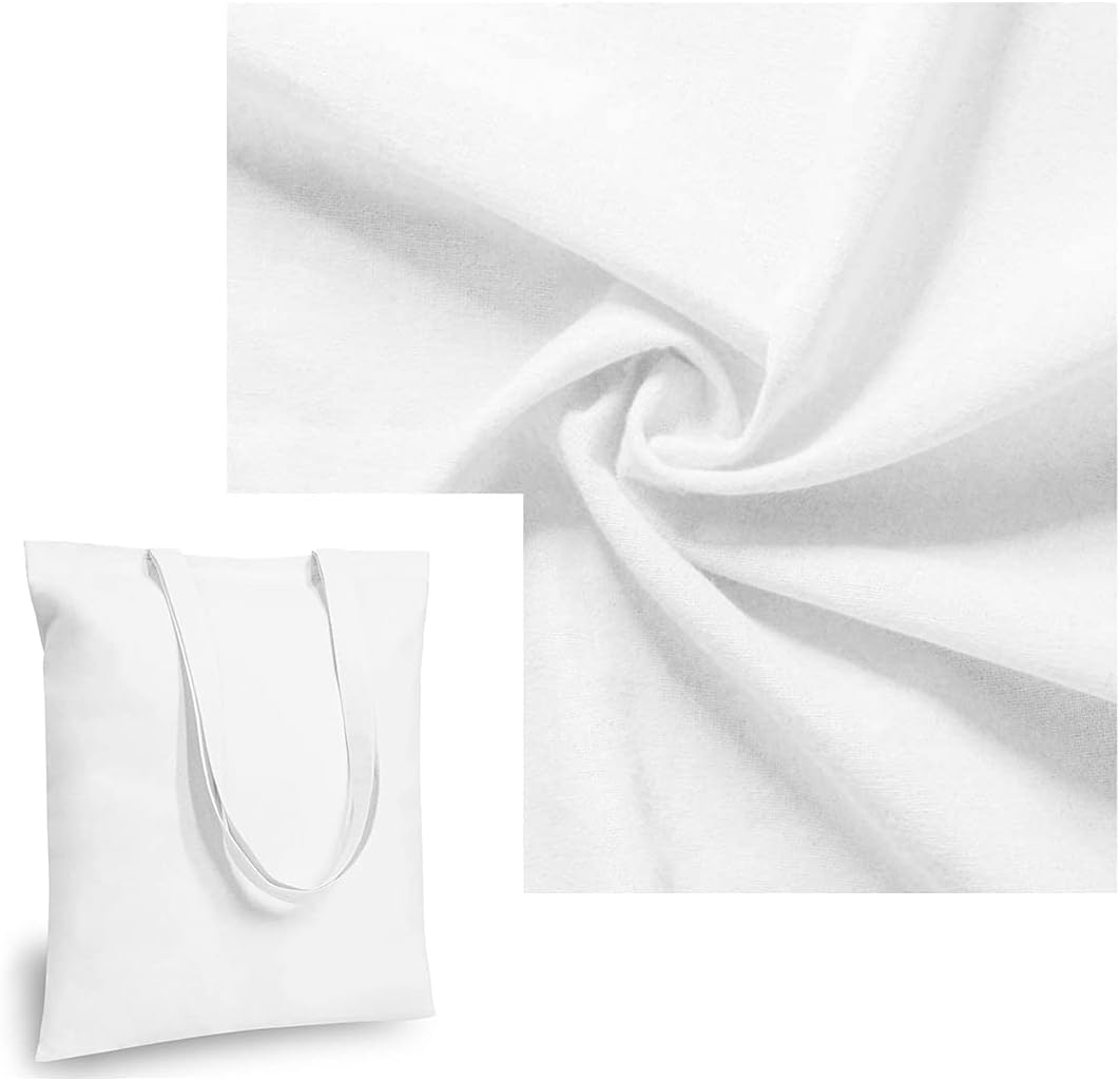 Personalized 15"x13" Cotton Reusable Canvas Handbag Custom Women Large Travel Shopping Cloth Bags