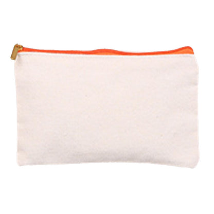Custom Canvas Pencil Case Personalized Cosmetic Makeup Bag DIY Craft Zipper Bags Multifunctional Pouch Gift