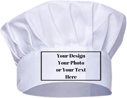Personalized Cooking Kitchen Unisex Elastic Adjustable Custom Chef Hat Print Chefs Cap