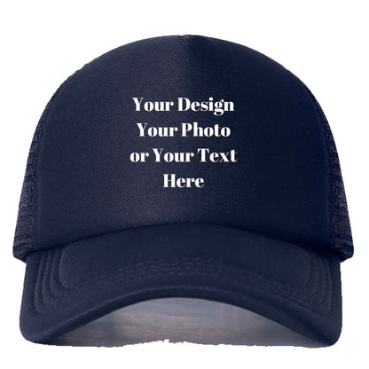 Personalized Picture Text Logo Colorful Unisex Adjustable Trucker Hat Custom Mesh Baseball Cap