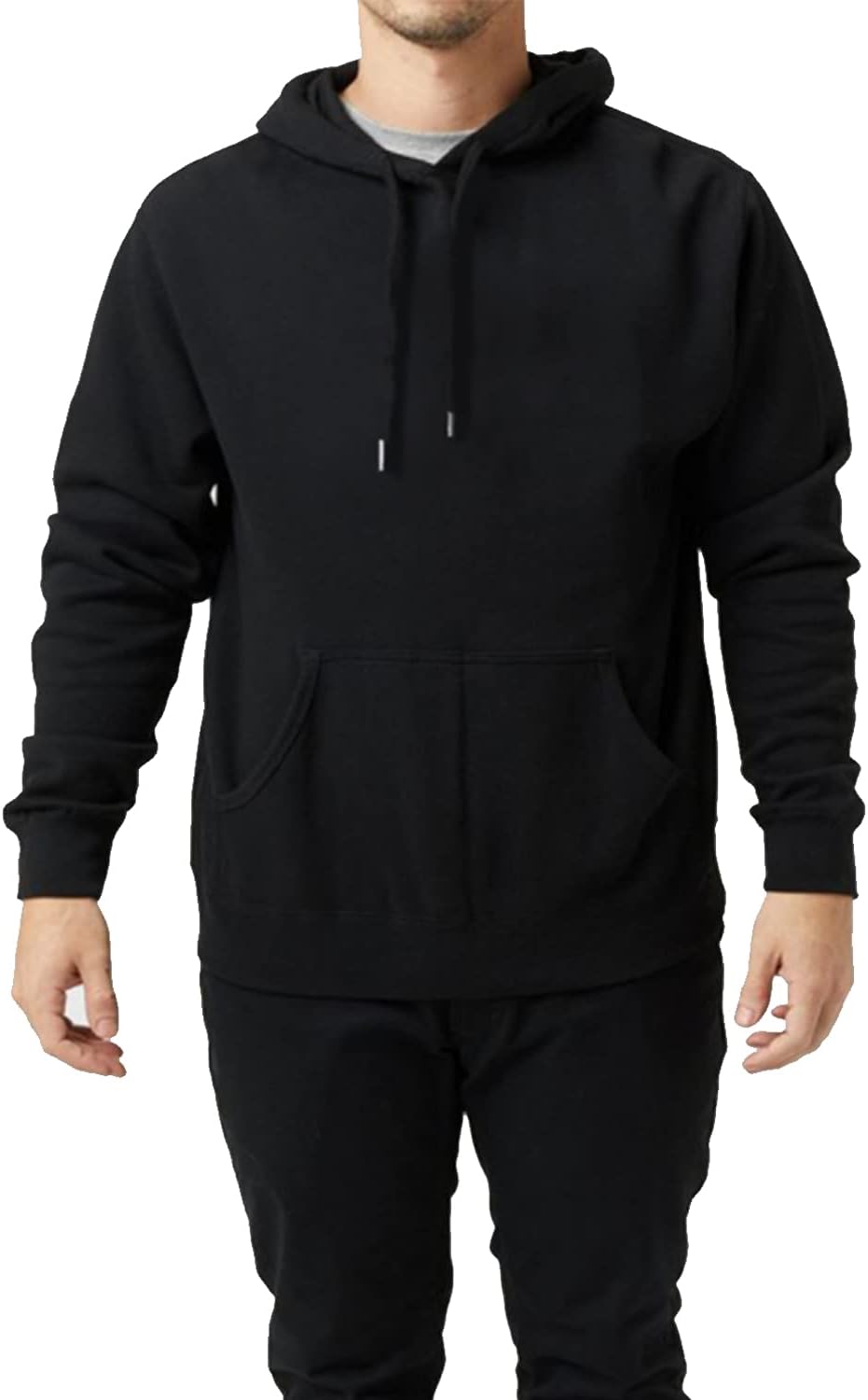 Unisex Hoodies Thin Fleece Pullover Sweatshirt