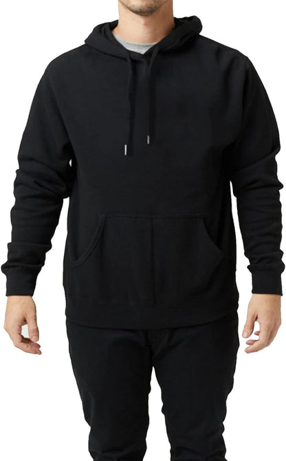 Unisex Hoodies Thin Fleece Pullover Sweatshirt