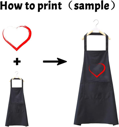Personalized Kitchen Apron Custom Your Design Text Logo Women Men Aprons