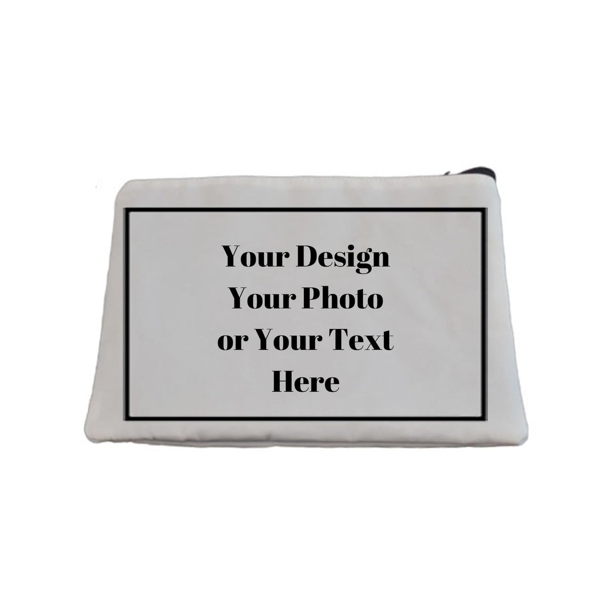 Custom Canvas Makeup Bag Personalized Cosmetic Zipper Bags Shower Gift