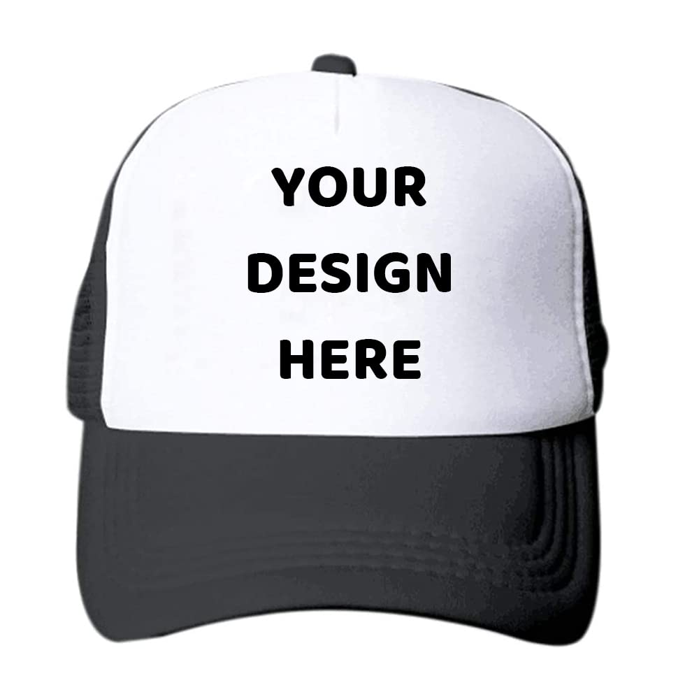 Customized Personalized Design Your Logo Unisex Trucker Hat Custom Mesh Baseball Cap
