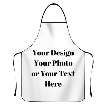 Custom Apron with Pockets, Personalized Printed Kitchen Cooking Apron