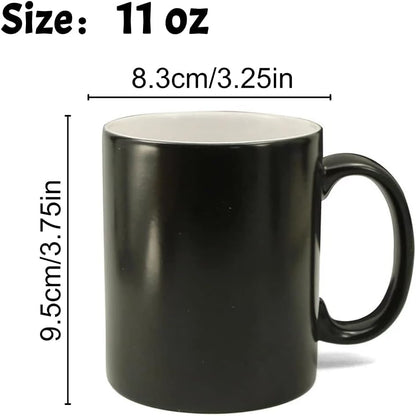 Personalized Magic Coffee Mug 11oz Custom DIY Logo/Design/Words Heat Sensitive Color Changing Cup Customized Gifts Birthday Housewarming