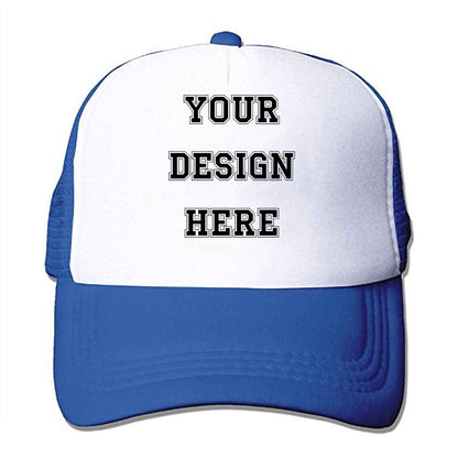 Customized Picture Text Logo Personalized Colorful Unisex Adjustable Trucker Hat Mesh Baseball Cap