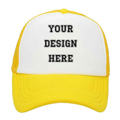 Customized Picture Text Logo Personalized Colorful Unisex Adjustable Trucker Hat Mesh Baseball Cap