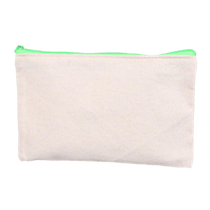 Custom Canvas Pencil Case Personalized Cosmetic Makeup Bag DIY Craft Zipper Bags Multifunctional Pouch Gift
