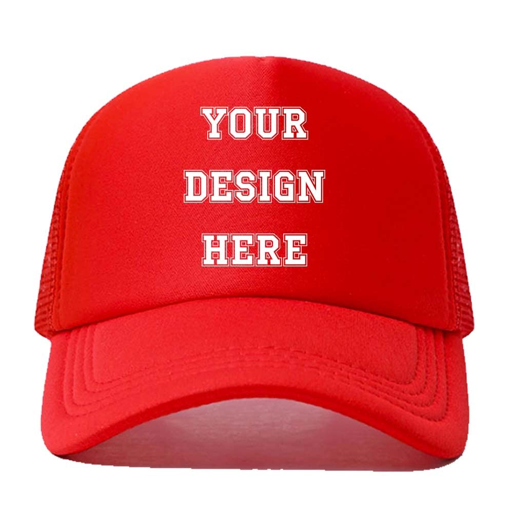 Customized Picture Text Logo Personalized Colorful Unisex Adjustable Trucker Hat Mesh Baseball Cap