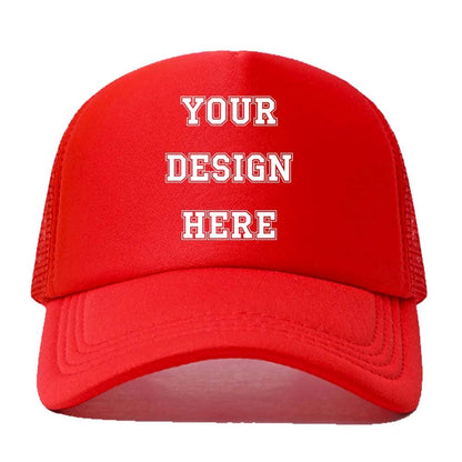 Customized Picture Text Logo Personalized Colorful Unisex Adjustable Trucker Hat Mesh Baseball Cap