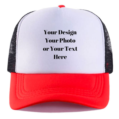 Personalized Picture Text Logo Colorful Unisex Adjustable Trucker Hat Custom Mesh Baseball Cap