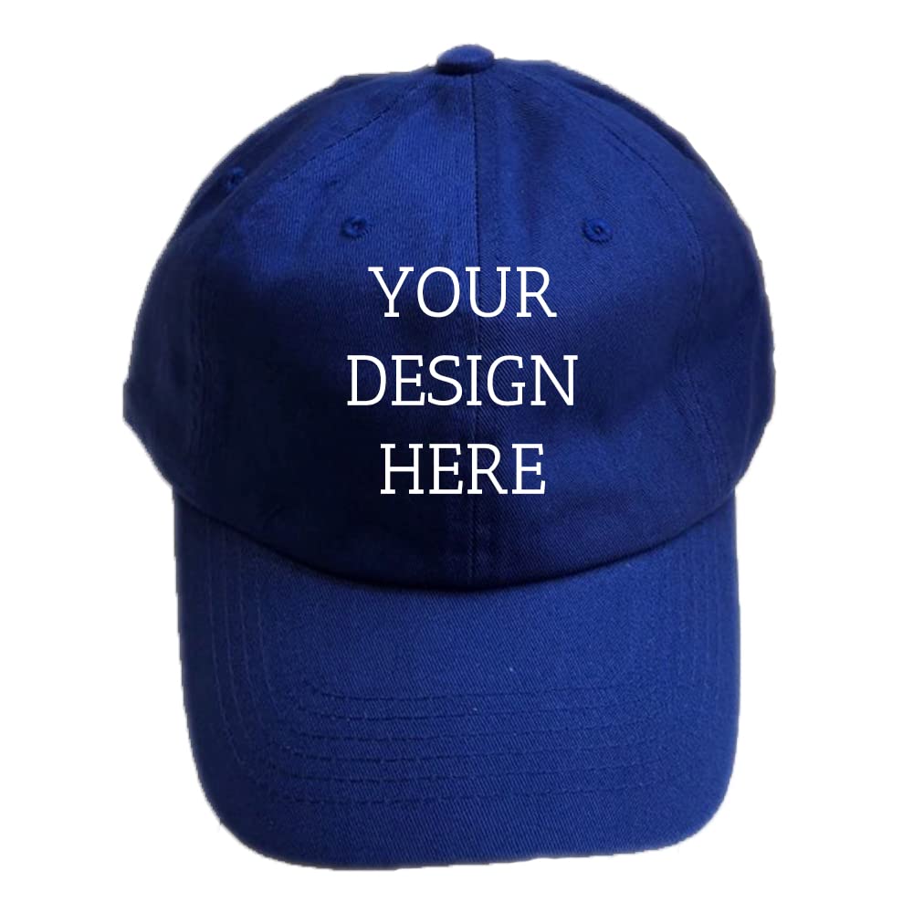 Printed Custom Your Own Picture Text Logo Unisex Personalized Plain Adjustable Hat Baseball Cap