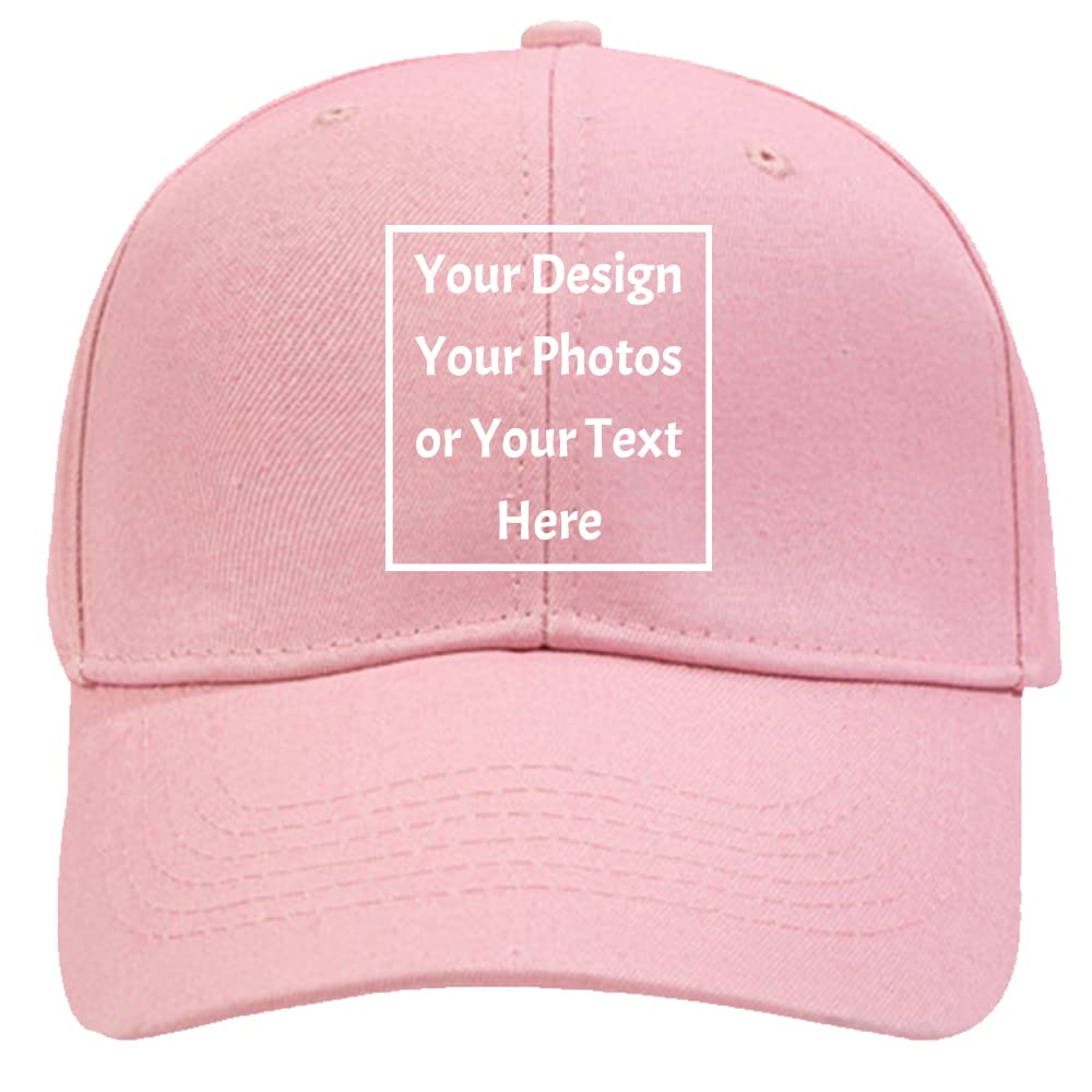 Custom Your Own Picture Text Logo Unisex Personalized Plain Adjustable Hat Baseball Cap
