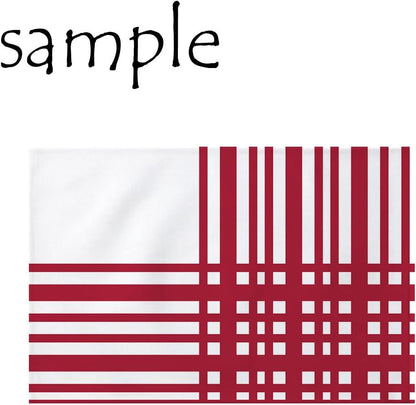 Sublimation Blank White Placemats Wedding Party Linen Placemat Dining Table Place Mat for Kitchen Table Set of 8