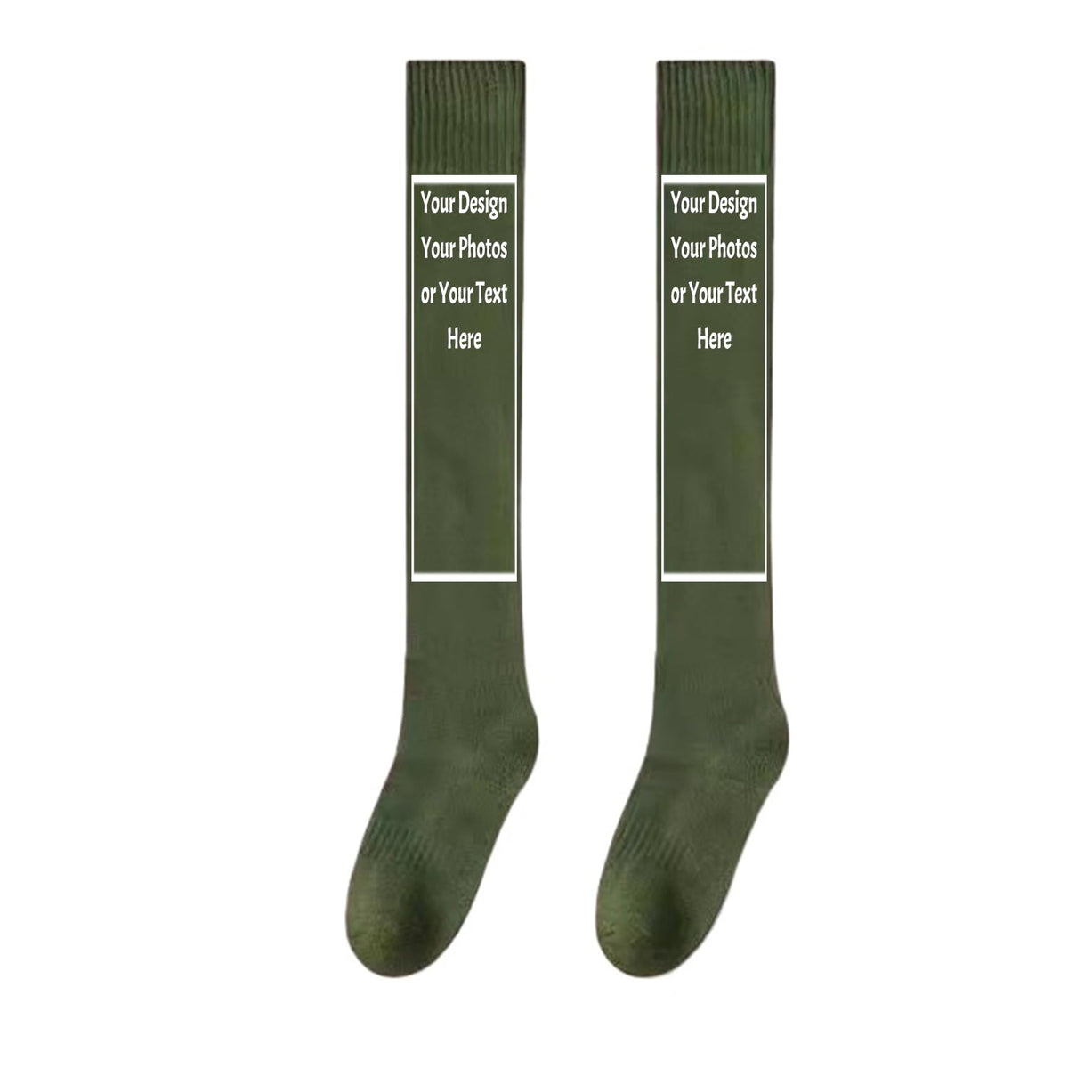 Personalized Custom Thigh High Women Socks Knee-High Warm Stocking Boot Leg Warmer Sock
